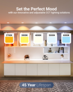 Recessed LED Lighting, 4 Inch, Slim with Metal J-Box, Selectable CCT, 850 Lumens