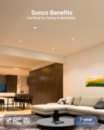 Recessed LED Lighting, 4 Inch, Slim with Metal J-Box, Selectable CCT, 850 Lumens