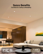 Recessed LED Lighting, 4 Inch, Slim, Wafer Thin, Smooth Trim, 700 Lumens