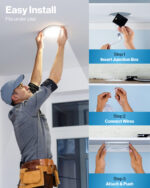 Recessed LED Lighting, 6 Inch, Slim, Wafer Thin, Selectable CCT, 1250 Lumens