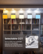 Recessed LED Lighting, 5/6 Inch, Disk Downlight, 15W, Selectable CCT, 1350 Lumens