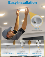 Recessed LED Lighting, 4 Inch, Disk Downlight, 10W, 650 Lumens