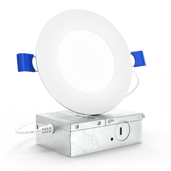 Recessed LED Lighting, 4 Inch, Slim, Wafer Thin, Smooth Trim, 700 Lumens