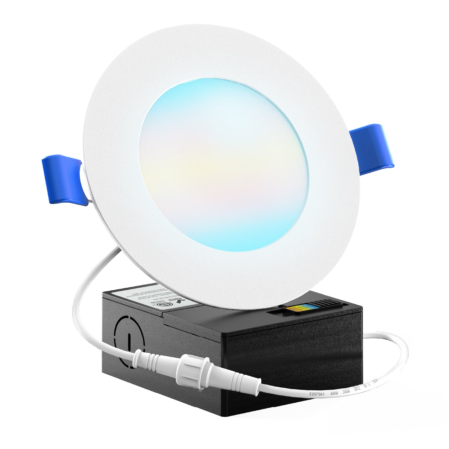 Recessed LED Lighting, 4 Inch, Slim, Selectable CCT, 650 Lumens